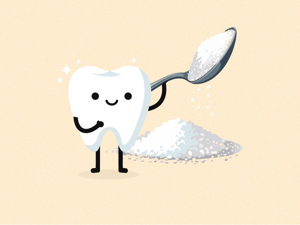 tooth scooping sugar