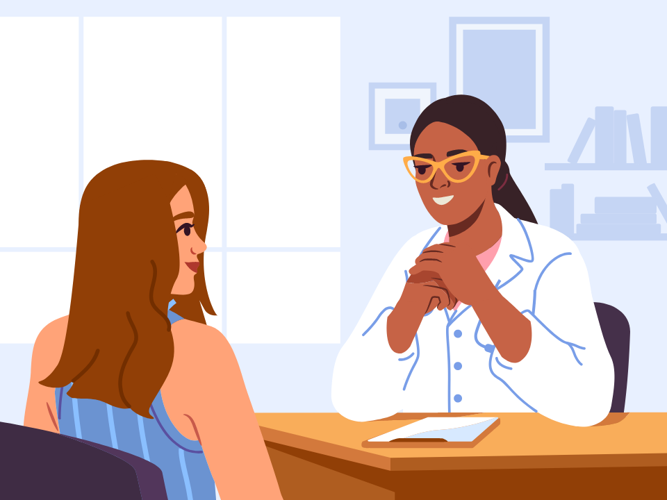 Female patient with female doctor