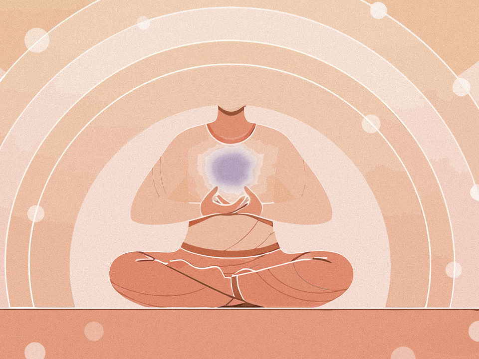 person meditating